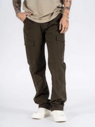 Męskie Spodnie Materiałowe Marcus Gerry Cargo 5052 Olive Green 16-200145. Zielone spodnie na co dzień męskie MARCUS, bez wzorów, z materiału. Za 169.99 zł.