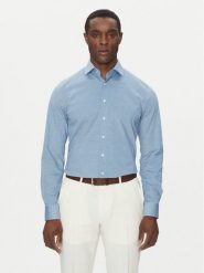 Michael Kors Koszula MD0MD91392 Niebieski Slim Fit. Niebieskie koszule męskie Michael Kors, m, bez wzorów, z bawełny, bez kołnierzyka, bez ramiączek. Za 279.99 zł.