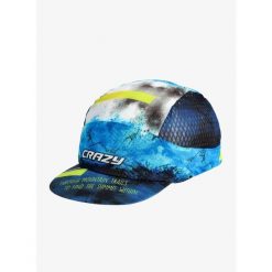 Czapka z daszkiem do biegania Crazy Pacman Cap Run - magic mountain. Niebieskie czapki męskie CRAZY, bez wzorów. Za 161.99 zł.
