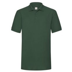 Męska Koszulka Polo O Gramaturze 65/35. Zielone koszulki polo męskie Fruit of the Loom, m, bez wzorów, bez kołnierzyka, bez ramiączek. Za 63.99 zł.