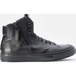 Czarne sneakersy męskie. Buty sportowe na co dzień męskie marki Kazar. Za 569.00 zł.