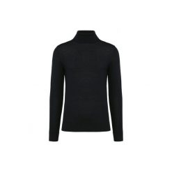 Sweter z merynosów z golfem Kariban Premium. Czarne swetry męskie KARIBAN, bez wzorów, z wełny, bez kołnierzyka, bez ramiączek. Za 345.00 zł.