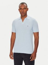 Tommy Hilfiger Polo MW0MW39531 Błękitny Regular Fit. Niebieskie koszulki polo męskie Tommy Hilfiger, m, bez wzorów, z syntetyku, bez kołnierzyka, bez ramiączek. Za 349.99 zł.