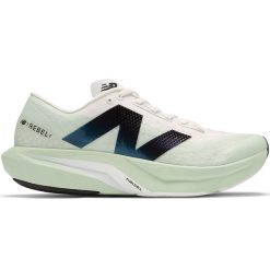 Buty męskie New Balance FuelCell Rebel v4 MFCXCE4 – miętowe. Zielone buty do biegania męskie New Balance, bez wzorów, z gumy, bez zapięcia, do biegania. Za 499.99 zł.