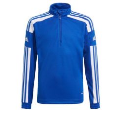 Bluza adidas Squadra 21 Jr. Białe bluzy nierozpinane męskie ADIDAS, bez wzorów, sportowe, bez ramiączek, bez kaptura. W wyprzedaży za 99.00 zł.