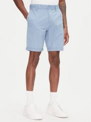 Tommy Jeans Szorty materiałowe Scanton DM0DM21950 Niebieski Slim Fit. Niebieskie szorty męskie Tommy Jeans, bez wzorów, z bawełny. Za 179.99 zł.