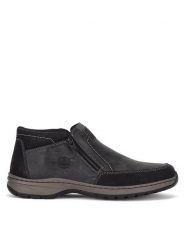 Rieker Botki 03352-45 Czarny. Czarne sztyblety męskie Rieker, z tworzywa sztucznego, bez obcasa, bez zapięcia. Za 359.99 zł.