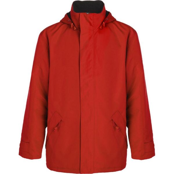 Kurtka Ocieplana Europa Dla Dorosłych Unisex. Czerwone kurtki męskie ROLY, l, bez wzorów, sportowe, bez ramiączek, bez kaptura. Za 180.99 zł.