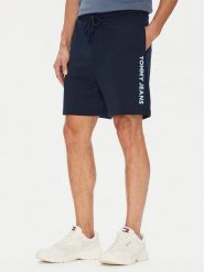 Tommy Jeans Szorty sportowe New Classic Beach DM0DM21781 Granatowy Relaxed Fit. Niebieskie szorty sportowe męskie Tommy Jeans, bez wzorów, z bawełny, sportowe. Za 199.99 zł.