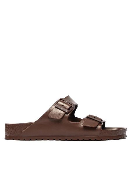 Birkenstock Klapki Arizona EVA 1027328 Brązowy. Brązowe klapki i japonki męskie Birkenstock, bez wzorów, z syntetyku. Za 199.99 zł.