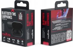 Słuchawki MaxLife Maxlife słuchawki Bluetooth MXBE-04 TWS czarne dokanałowe. Czarne słuchawki bluetooth MaxLife. Za 79.04 zł.