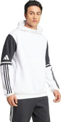 Bluza męska adidas Squadra 25 Sweat Hoody biało-czarna JD2976 S. Białe bluzy nierozpinane męskie ADIDAS, m, bez wzorów, bez ramiączek, bez kaptura. Za 139.19 zł.
