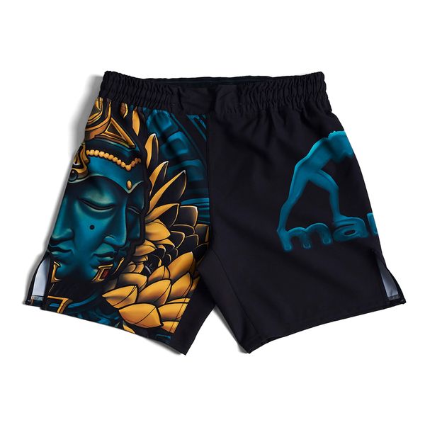 Spodenki treningowe MANTO Big Buddha. Czarne szorty sportowe męskie Manto, bez wzorów, sportowe. Za 179.00 zł.