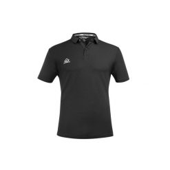 Polo Acerbis Atlantis. Czarne koszulki polo męskie ACERBIS, bez wzorów, sportowe, bez kołnierzyka, bez ramiączek. Za 177.00 zł.