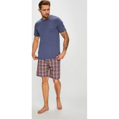 Calvin Klein Underwear - Piżama. Szare piżamy męskie Calvin Klein Underwear, z bawełny, z okrągłym kołnierzem. Za 269.90 zł.