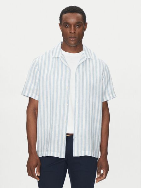 Michael Kors Koszula CS5405QHJ0 Niebieski Regular Fit. Niebieskie koszule męskie Michael Kors, m, bez wzorów, z bawełny, bez kołnierzyka, bez ramiączek. Za 359.99 zł.