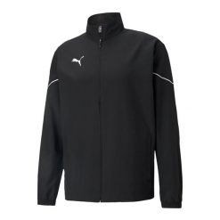 Męska Kurtka Boczna TeamRISE. Czarne kurtki męskie Puma, m, bez wzorów, sportowe, bez ramiączek, bez kaptura. Za 237.99 zł.