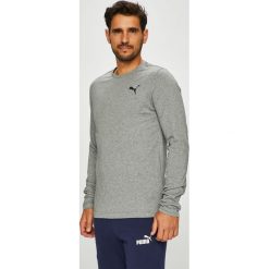 Puma - Longsleeve. Szare koszulki męskie z długim rękawem Puma, z bawełny, z okrągłym kołnierzem, z długim rękawem. Za 119.90 zł.
