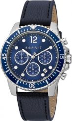 Esprit Zegarek marki Esprit model ES1G373L kolor Niebieski. Akcesoria męski. Sezon: Cały rok NoSize. Niebieskie zegarki męskie Esprit. Za 302.64 zł.