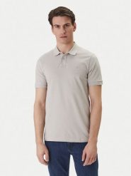 BOSS Polo Passenger 50507803 Beżowy Slim Fit. Brązowe koszulki polo męskie Boss, m, bez wzorów, z bawełny, bez kołnierzyka, bez ramiączek. Za 399.99 zł.