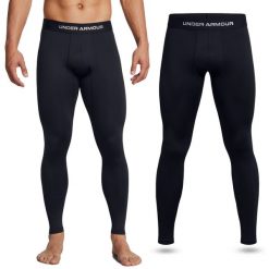 Legginsy sportowe męskie Under Armour getry szybkoschnące treningowe. Czarne legginsy męskie Under Armour, m, bez wzorów, do biegania. Za 199.99 zł.