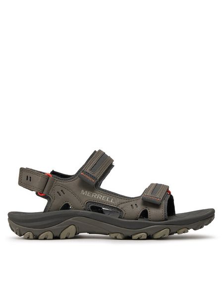 Merrell Sandały Huntington Sport Convert J036873 Szary. Szare sandały męskie Merrell, ze skóry, bez zapięcia. Za 399.99 zł.