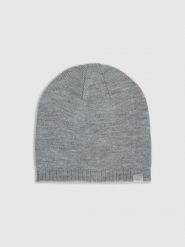 4F Czapka zimowa uniseks - szara Uniwersalny. Szare czapki męskie 4f, na zimę, bez wzorów, z materiału, klasyczne. Za 39.99 zł.