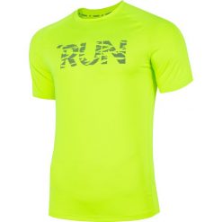 Koszulka do biegania męska TSMF205 - soczysta zieleń neon. Bielizna termoaktywna męska marki 4f. Za 79.99 zł.