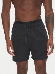 Emporio Armani Szorty kąpielowe EM000686 AF12329 UC001 Czarny Regular Fit. Czarne kąpielówki męskie Emporio Armani, bez wzorów, z syntetyku. Za 339.99 zł.