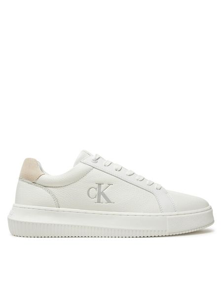 Calvin Klein Jeans Sneakersy Chunky Cupsole Low Mg YM0YM01253 Biały. Białe buty sportowe na co dzień męskie Calvin Klein Jeans, m, bez wzorów, z jeansu, bez ramiączek, bez kaptura. Za 329.99 zł.