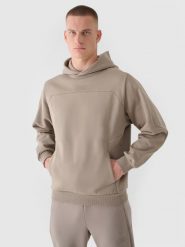 4F Bluza dresowa nierozpinana z kapturem męska 4F x Robert Lewandowski - khaki XXL. Brązowe bluzy nierozpinane męskie 4f, m, z aplikacjami, z bawełny, sportowe, bez ramiączek, z kapturem. W wyprzedaży za 139.99 zł.