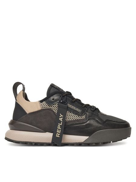 REPLAY Sneakersy GMS8L .000.C0017L Czarny. Czarne buty sportowe na co dzień męskie Replay, l, bez wzorów, ze skóry, bez ramiączek, bez kaptura. Za 589.99 zł.