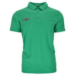 Koszulka polo KEEZA Draco z krótkim rękawem. Zielone koszulki polo męskie KEEZA, xl, bez wzorów, sportowe, bez kołnierzyka, bez ramiączek. Za 65.00 zł.
