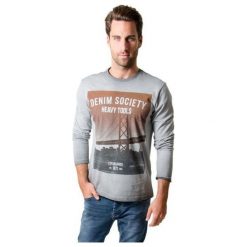 Heavy Tools Koszulka Męska Z Długim Rękawem Grey Clay w16-409 (Rozmiar L). Koszulki męskie z długim rękawem marki Heavy Tools. W wyprzedaży za 53.00 zł.