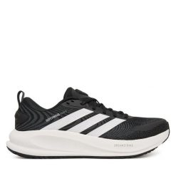 Buty do biegania adidas. Czarne buty do biegania męskie ADIDAS, bez wzorów, bez zapięcia, do biegania. Za 399.99 zł.