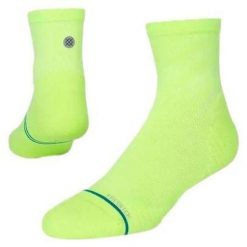 Skarpety biegowe Stance Run Light Quarter. Zielone buty do biegania męskie Stance, bez wzorów, bez zapięcia, na fitness i siłownię. Za 51.99 zł.