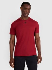 4F Koszulka treningowa szybkoschnąca męska - czerwona XXL. Czerwone t-shirty sportowe męskie 4f, m, bez wzorów, z elastanu, klasyczne, bez ramiączek. Za 99.99 zł.