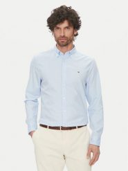 Tommy Hilfiger Koszula MW0MW38556 Błękitny Slim Fit. Niebieskie koszule męskie Tommy Hilfiger, m, bez wzorów, z bawełny, bez kołnierzyka, bez ramiączek. Za 239.99 zł.