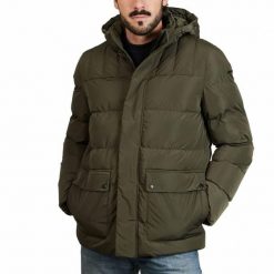 Kurtka GEOX MHILSTONE SHORT JKT Zielony. Zielone kurtki męskie Geox, m, bez wzorów, z tkaniny, casualowe, bez ramiączek, bez kaptura. Za 509.99 zł.