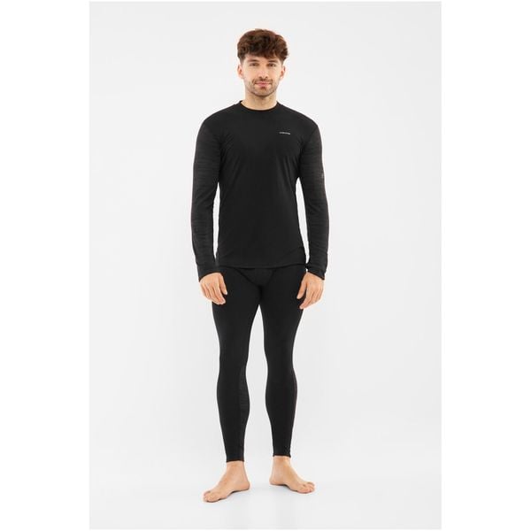 Bielizna męska VIKING Novena Man Set Merino. Czarna bielizna termoaktywna męska Viking, m, bez wzorów, bez ramiączek. Za 429.90 zł.