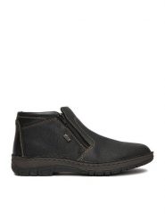 Rieker Botki CEO-05173-00 Czarny. Czarne sztyblety męskie Rieker, z materiału, bez obcasa, bez zapięcia. Za 359.99 zł.