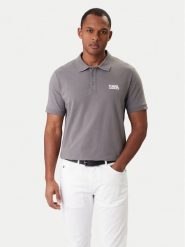 KARL LAGERFELD Polo 745780 561235 Szary Regular Fit. Szare koszulki polo męskie KARL LAGERFELD, m, bez wzorów, z bawełny, bez kołnierzyka, bez ramiączek. Za 309.99 zł.