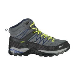 Buty trekkingowe CMP Rigel Waterproof. Niebieskie buty trekkingowe męskie CMP, bez wzorów, bez zapięcia, trekkingowe. W wyprzedaży za 399.99 zł.