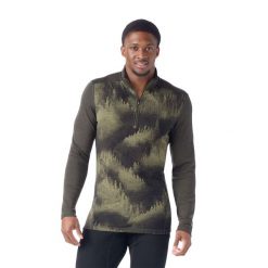 Bluza męska Smartwool Classic Thermal Merino Base Layer 1/4 Zip Boxed. Zielone bluzy nierozpinane męskie Smartwool, m, bez wzorów, z wełny, sportowe, bez ramiączek, bez kaptura. Za 459.99 zł.