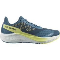 Asfaltowe buty do biegania dla mężczyzn Salomon Aero Blaze. Niebieskie buty do biegania męskie Salomon, bez wzorów, bez zapięcia, do biegania. Za 536.30 zł.