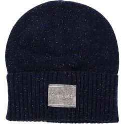 Czapka CALVIN KLEIN - Neps Beanie K50K504126 448. Niebieskie czapki męskie Calvin Klein, z jedwabiu. Za 199.00 zł.