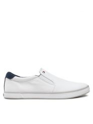 Tommy Hilfiger Tenisówki Harlow 2D FM0FM00597 Biały. Białe trampki męskie Tommy Hilfiger, bez wzorów, z materiału, bez zapięcia. Za 169.99 zł.