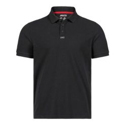 Polo Musto Essential Pique. Czarne koszulki polo męskie Musto, m, bez wzorów, bez kołnierzyka, bez ramiączek. Za 265.50 zł.