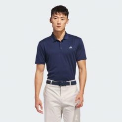 Koszulka Adi Performance Polo. Niebieskie koszulki polo męskie ADIDAS, m, bez wzorów, z materiału, sportowe, bez kołnierzyka, bez ramiączek. Za 229.00 zł.