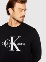 Calvin Klein Jeans Bluza J30J320933 Czarny Regular Fit. Czarne bluzy nierozpinane męskie Calvin Klein Jeans, m, bez wzorów, z bawełny, bez ramiączek, bez kaptura. Za 269.99 zł.